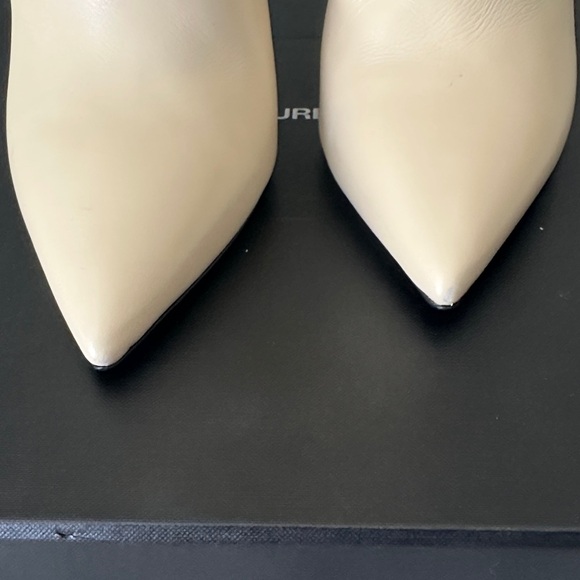 Yves Saint Laurent Ivory Heeled Boots - Picture 5 of 8